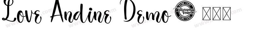 Love Andine Demo字体转换